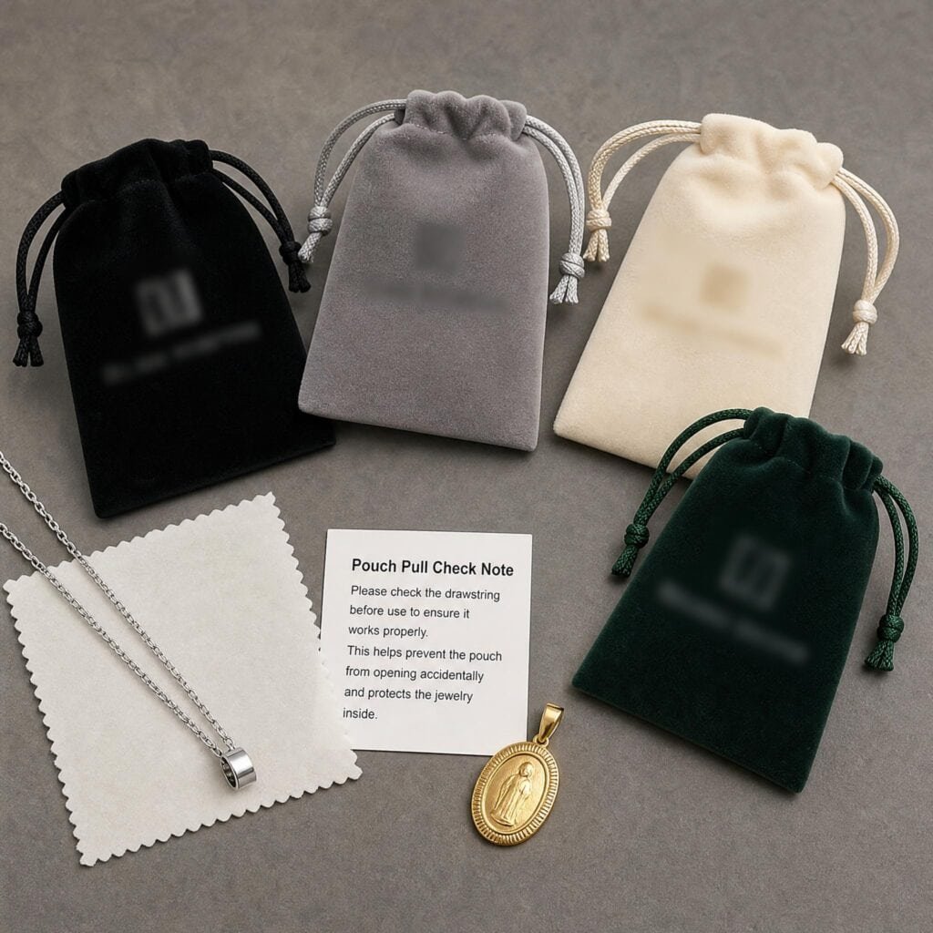 Stainless steel jewelry product sample