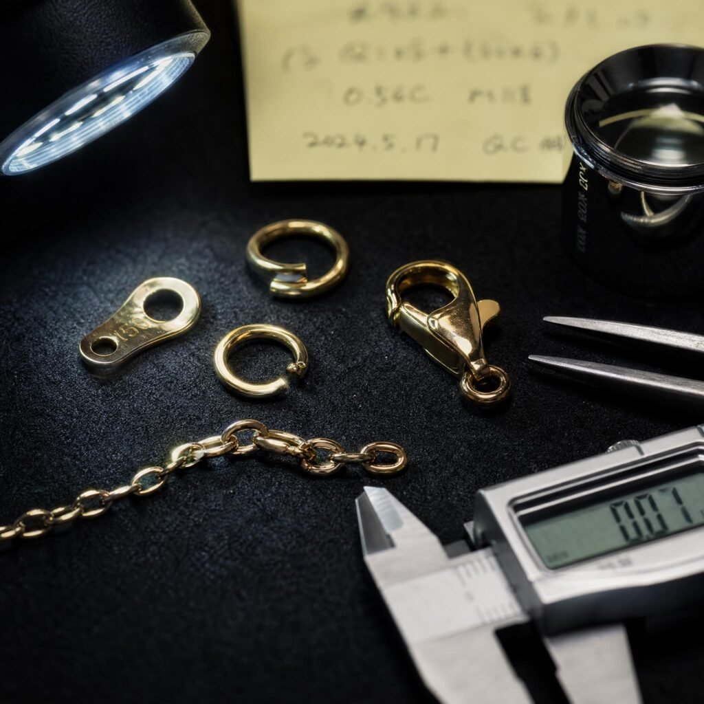 Stainless steel jewelry product sample