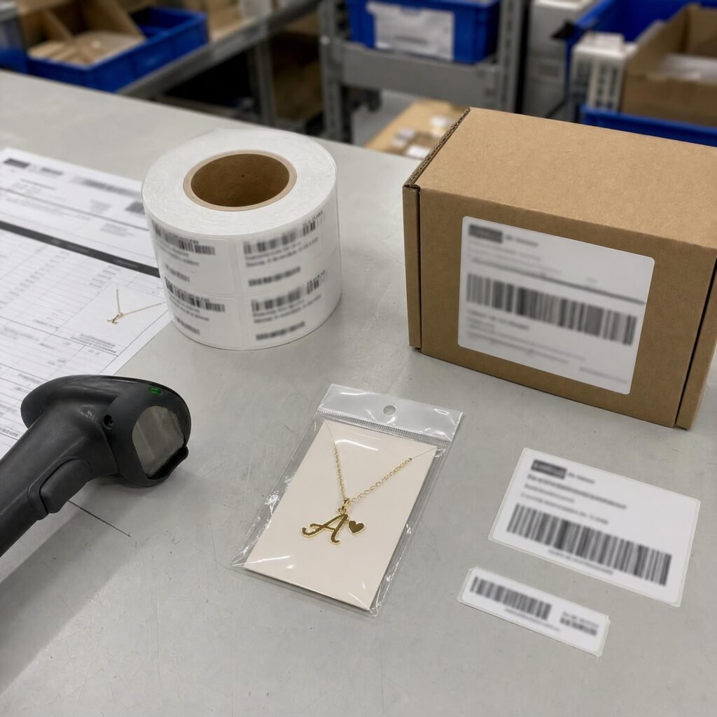 Stainless steel jewelry product sample