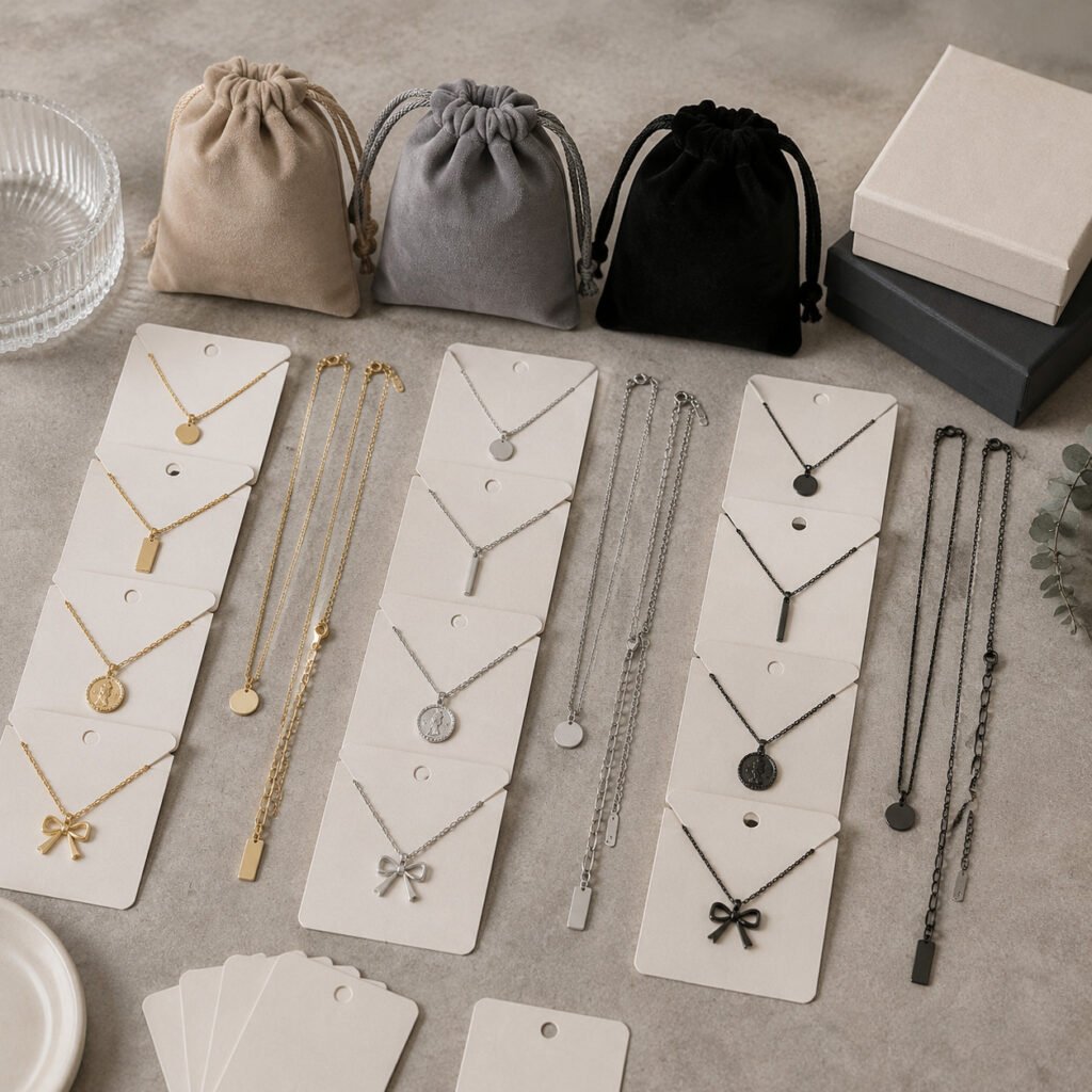 Stainless steel jewelry product sample