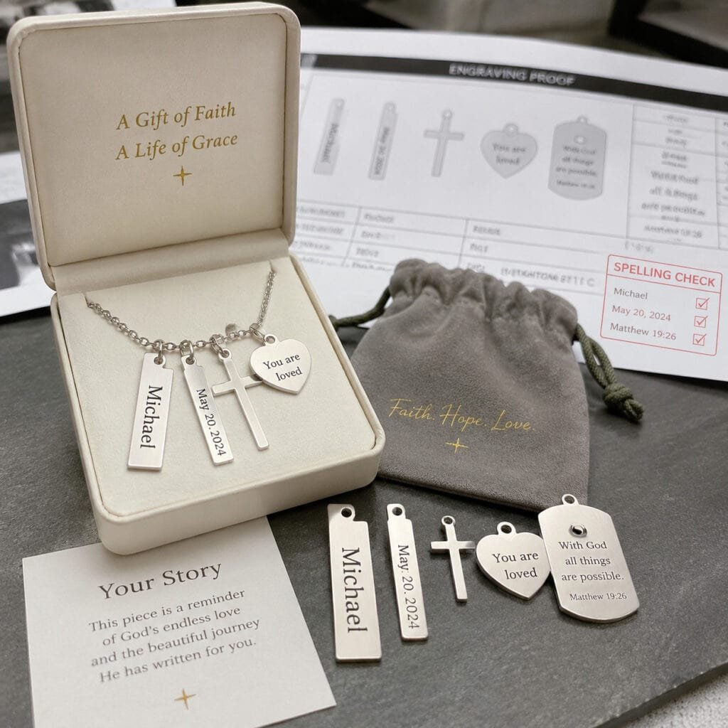 Stainless steel jewelry product sample