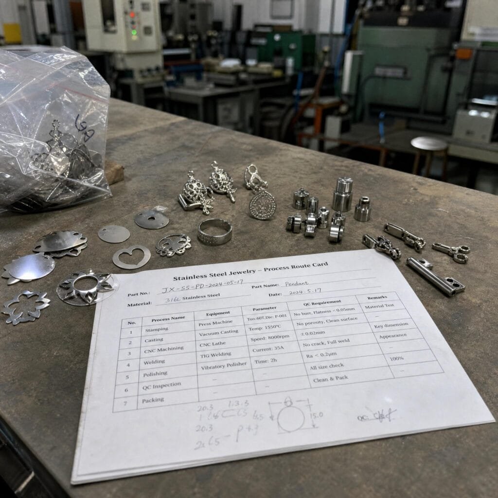 Manufacturing Route Confirmation