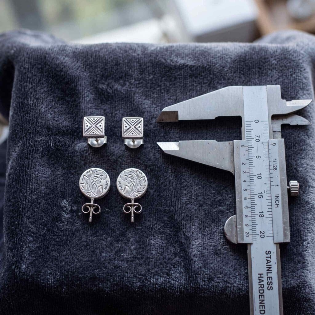earring logo orientation pair