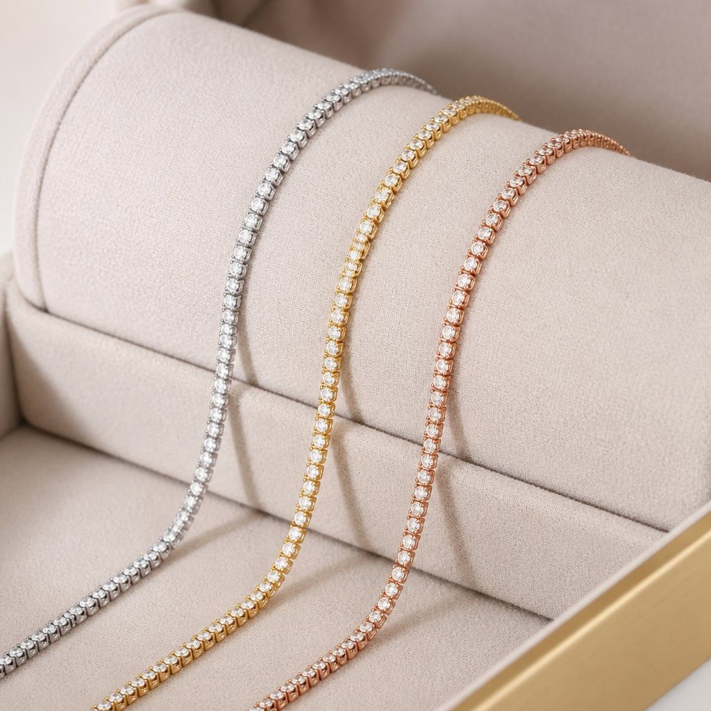 fine womens tennis chain product display