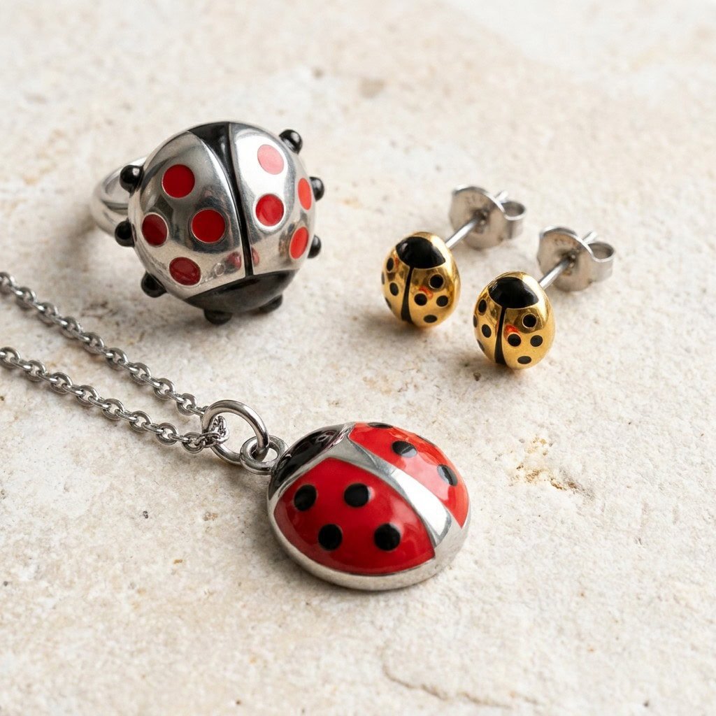 ladybug jewelry product display
