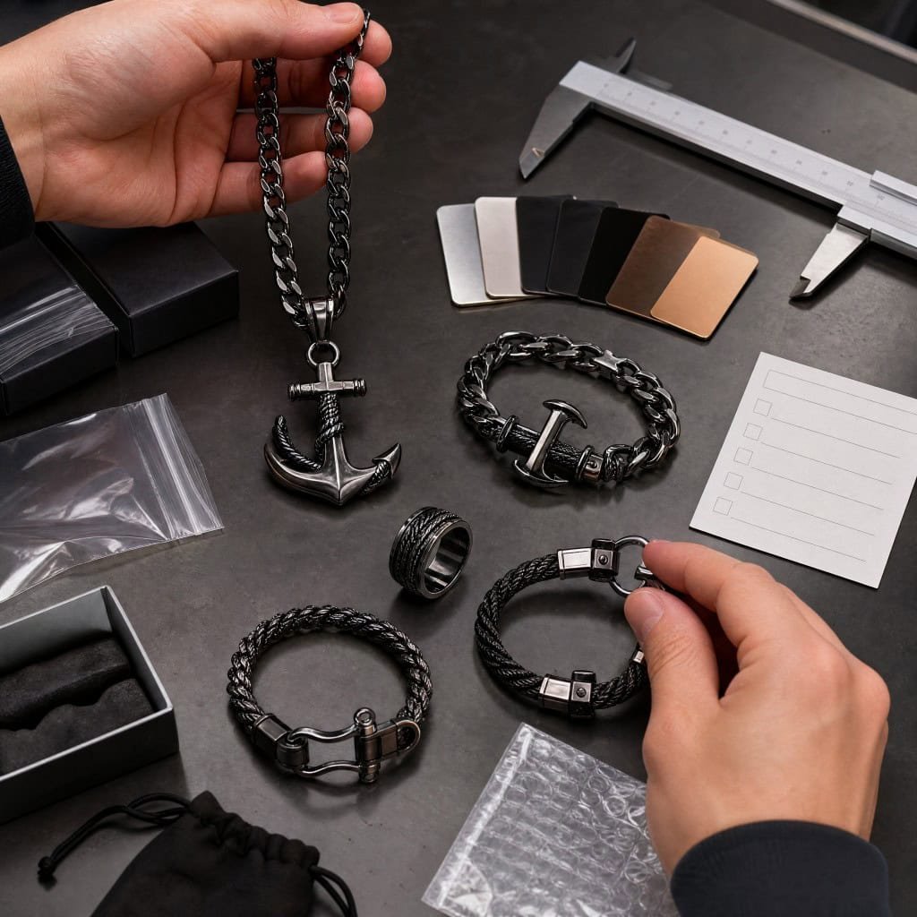 mens anchor jewelry program structure review table