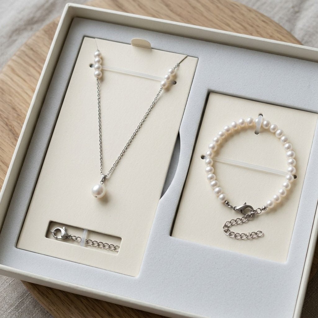 pearl necklace anti tangle packaging display