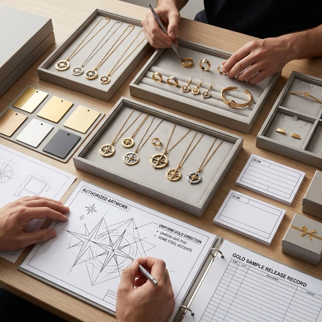 premium compass jewelry project review table