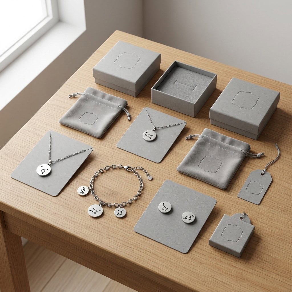 zodiac private label packaging brand display table