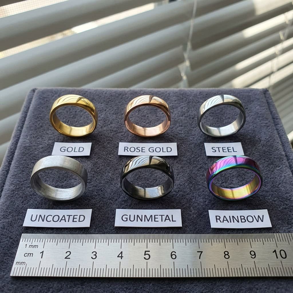 Jewelry surface shine and color display