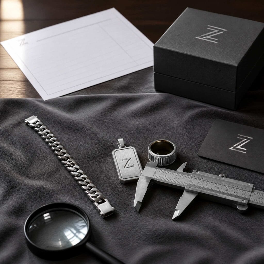 Custom branded logo jewelry sample
