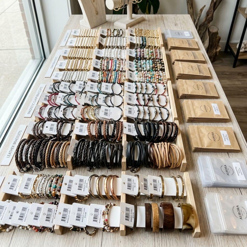 Retail bracelet wall display