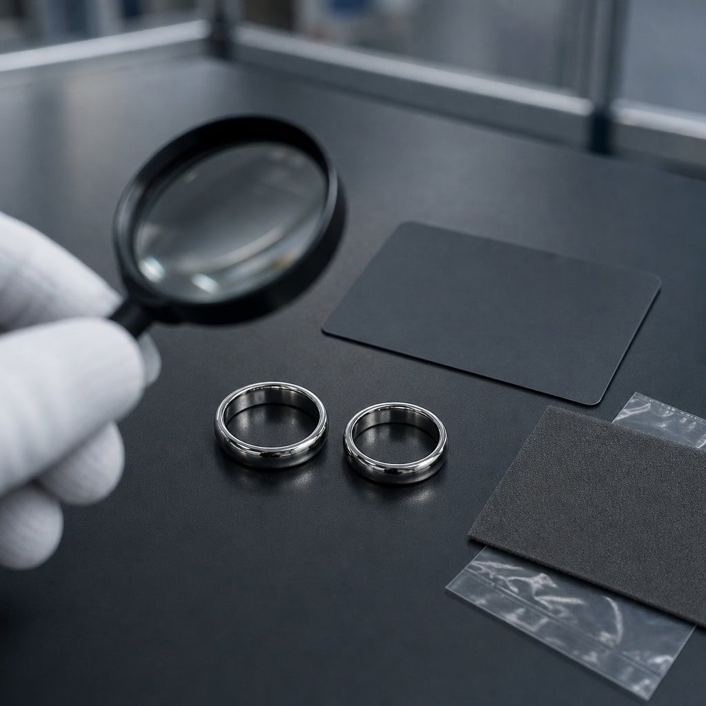 Jewelry contact surface inspection