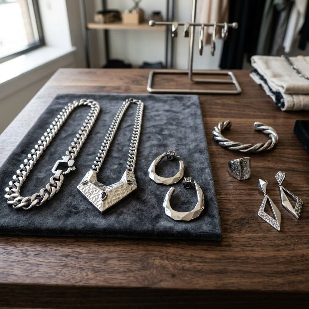 Statement jewelry collection display