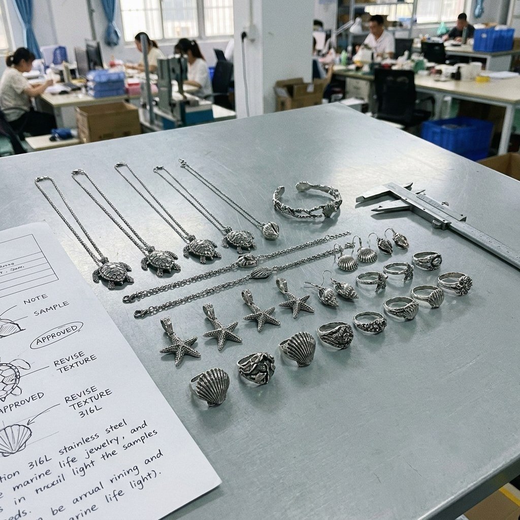 Stainless Steel Sea Life Jewelry Manufacturer