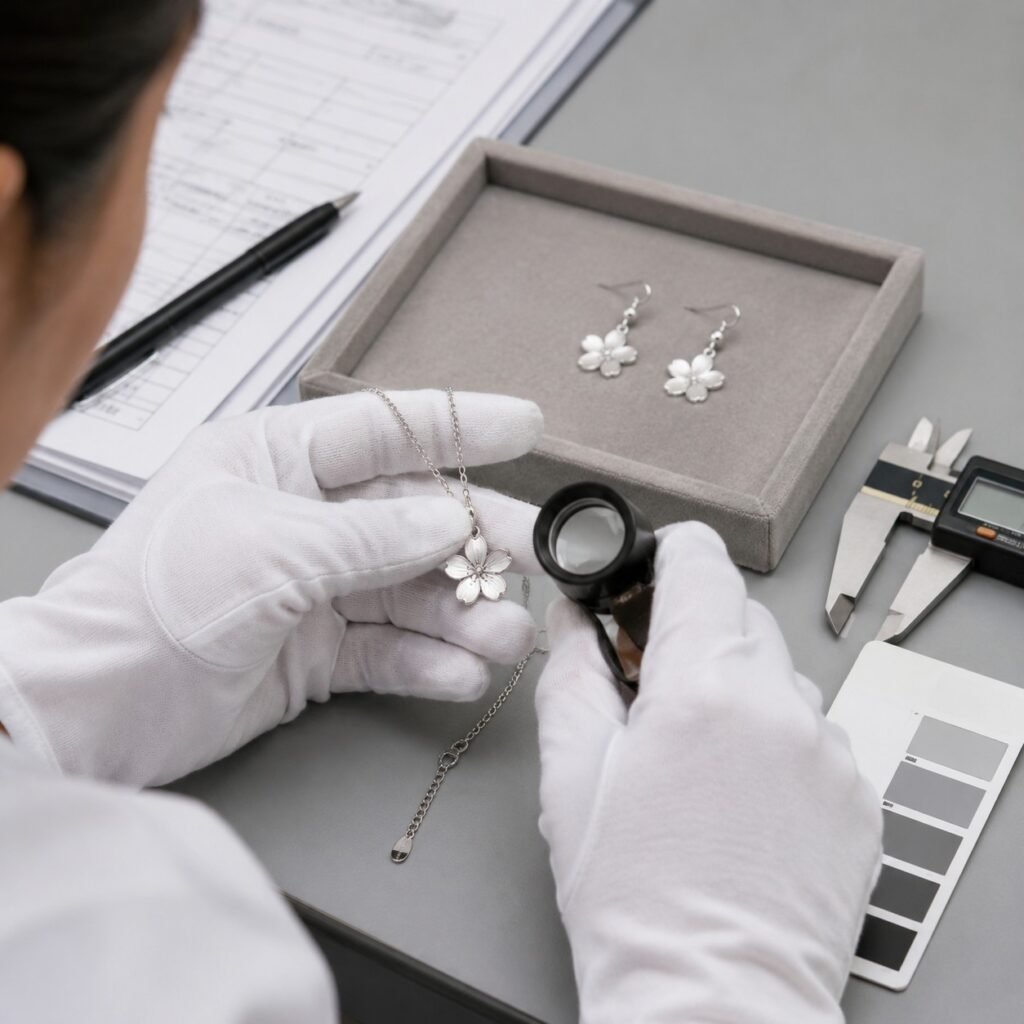 Sakura jewelry quality control inspection bench