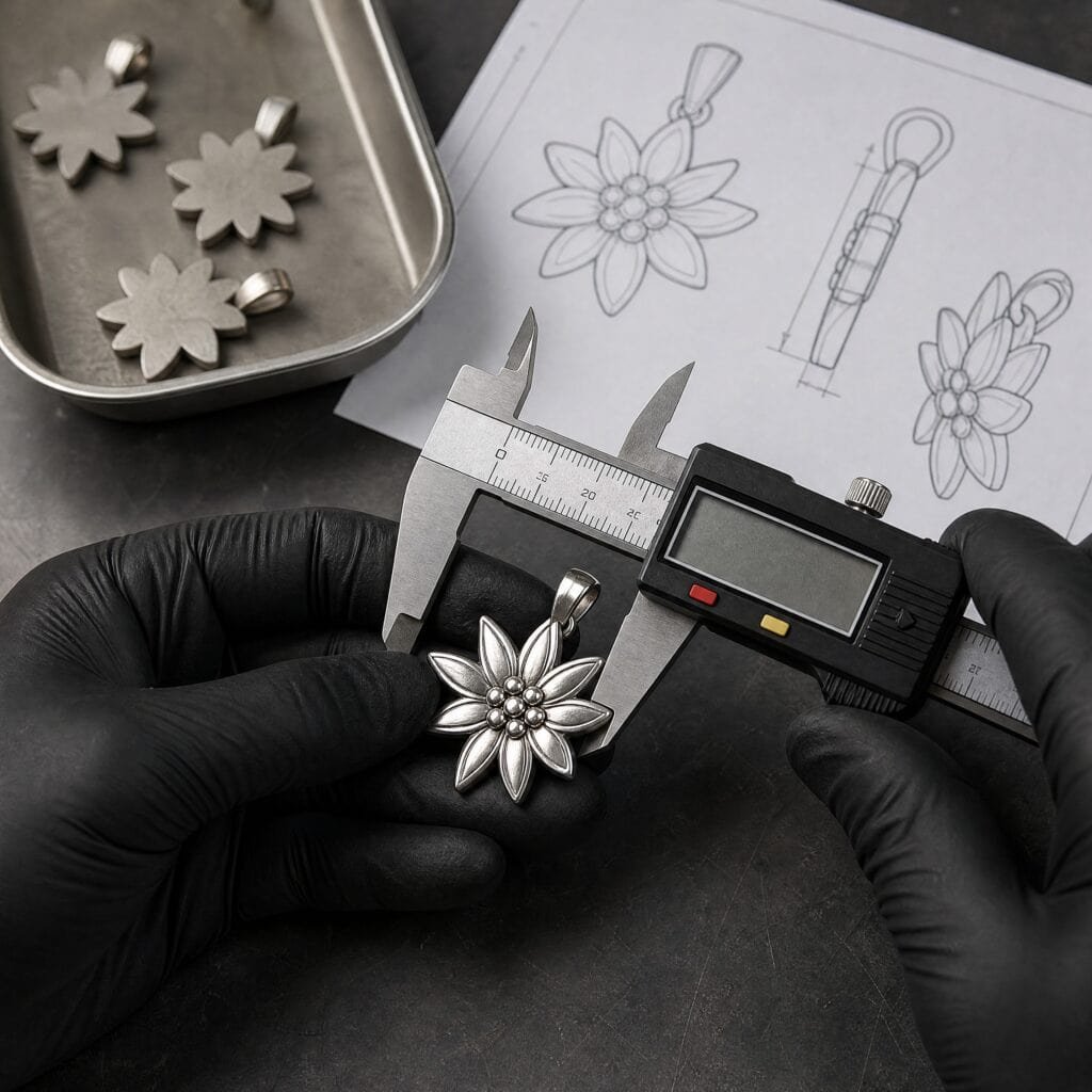 Edelweiss pendant DFM and dimension review