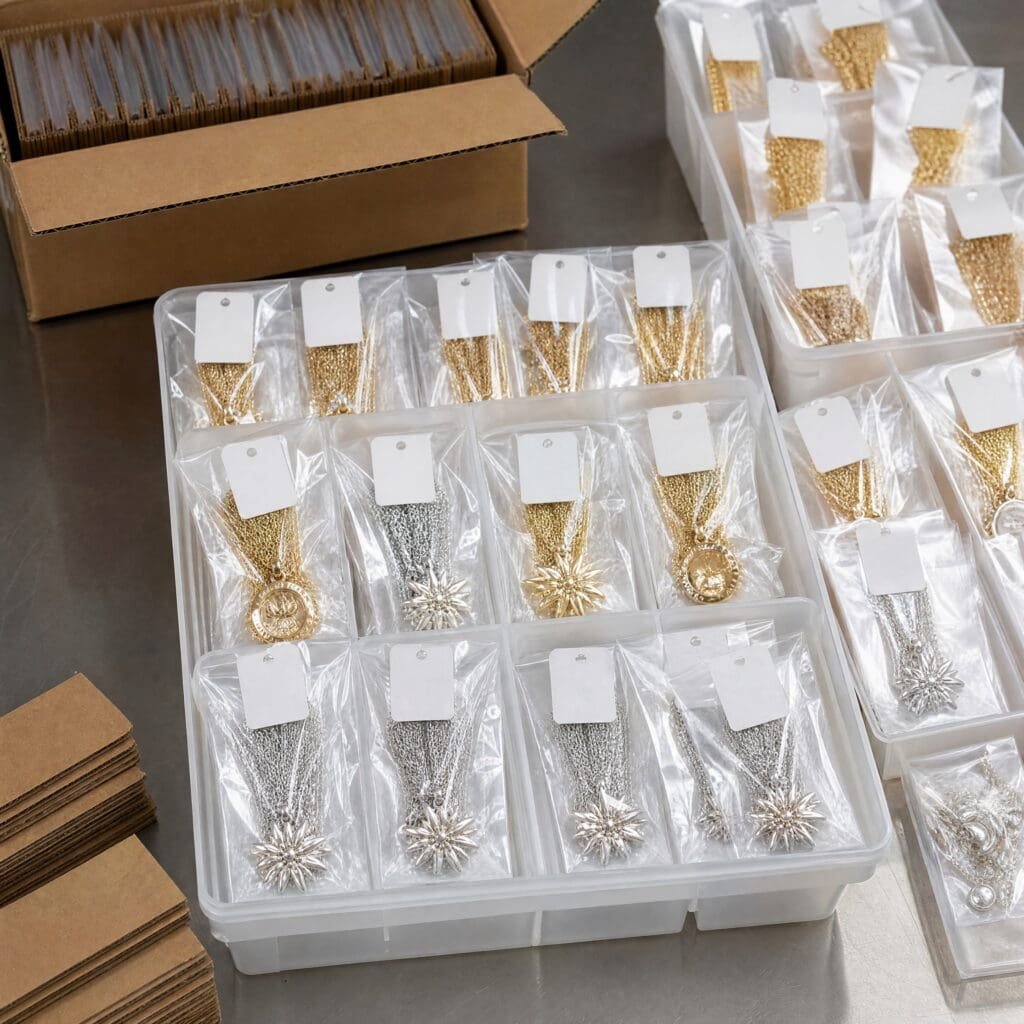 Wholesale sorting and packaging for Edelweiss jewelry