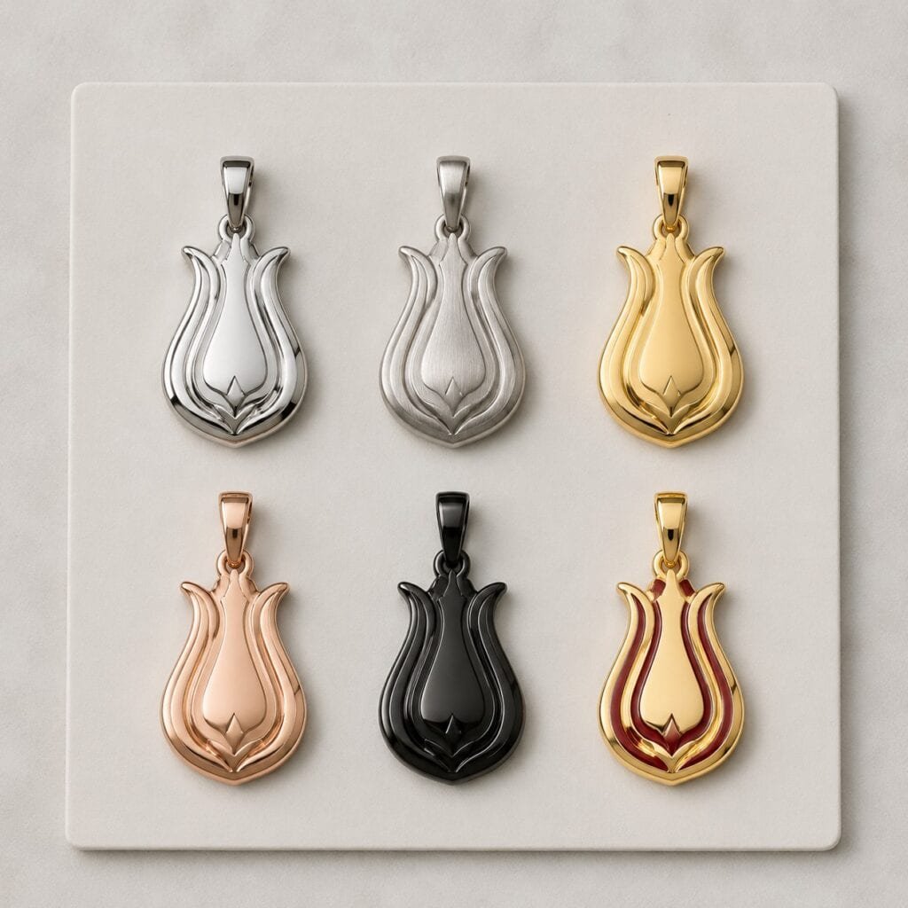 Ottoman tulip stainless steel and PVD finish standard board