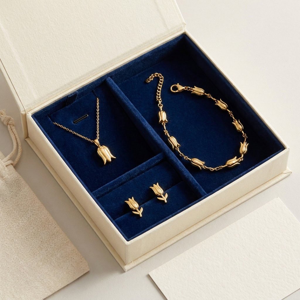 ottoman tulip jewelry gift set retail