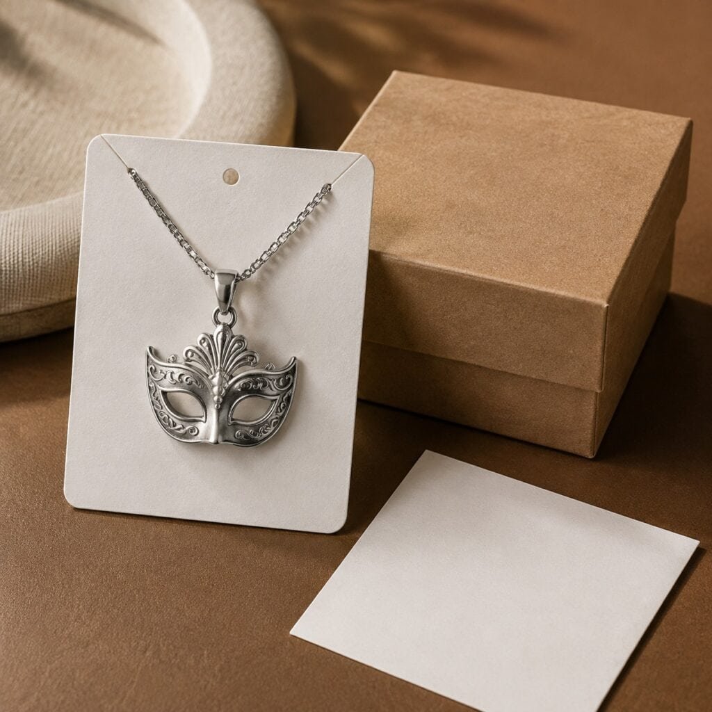 venetian mask cultural gift pendant packaging