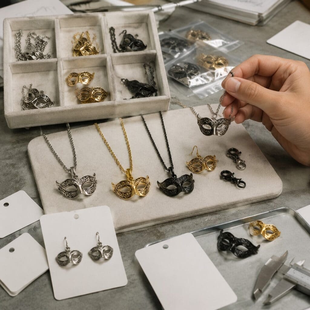 venetian mask private label capsule sample bench
